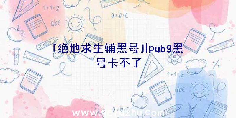 「绝地求生辅黑号」|pubg黑号卡不了